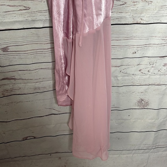 NWT Topshop Asymmetrical Frill Maxi Slip Dress Dress Sz 10! - Picture 14 of 15